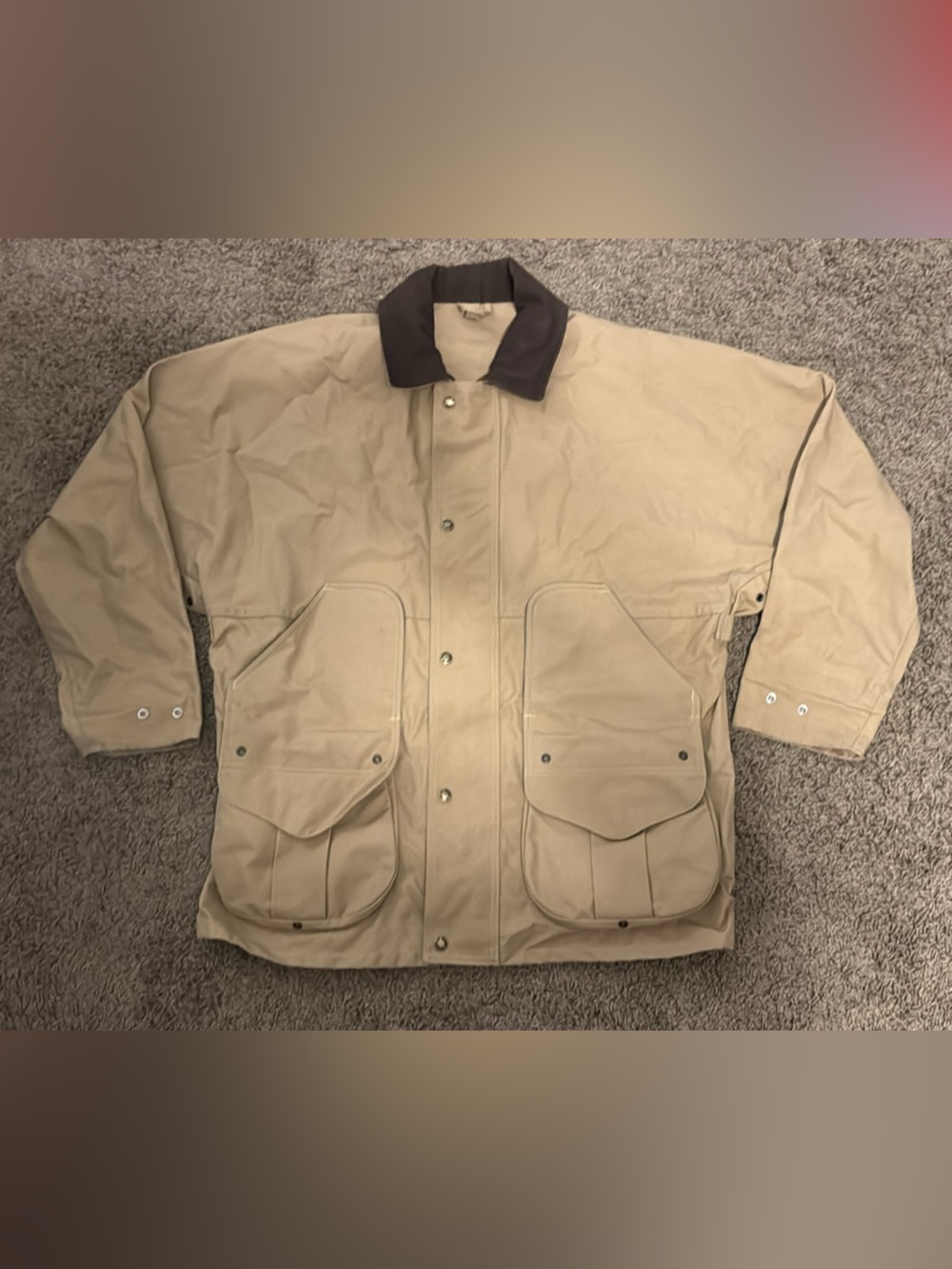 Vintage 90’s CC filson Tin Cloth Field Jacket Hunting Size L USA made